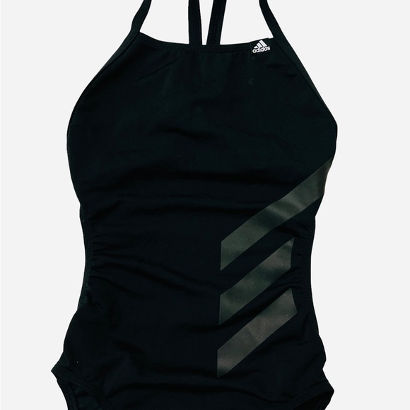 Adidas Infinitex Solid C Back One Piece Swimsuit Black Womens Size 22(2XS) - Picture 4 of 10